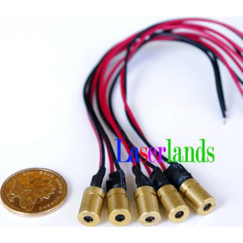 5pcs 6.5*10mm 780nm 3mW 5mW Infrared IR Dot Focusable Laser Lazer Diode Module 3VDC