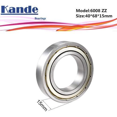 6008 ZZ Bearing 2pcs ABEC-5 High quality 6008 2Z Single Row Deep Groove ball bearing 6008-2Z 40x68x15 mm