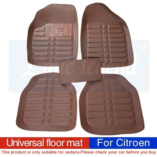 Car floor mat carpet rug ground mats accessories for citroen c2 c3 c4 aircross grand picasso ds5