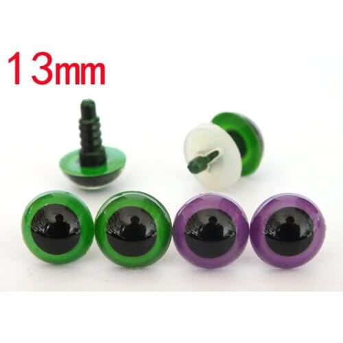 Free shipping!!!Doll Parts Animal eyes,Plastic safety eyes with white washer --13mm