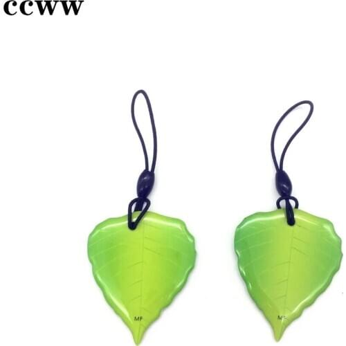 Green Leaf 13.56MHz 1K UID Rewritable Changeable S50 NFC Keychain Keyfobs Key Tag Card Cloner Copier Fast Shipping