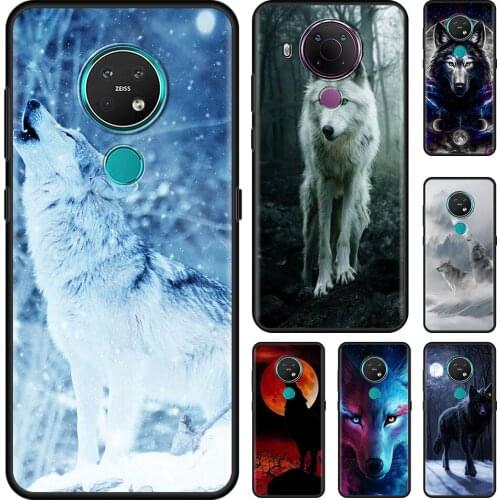 Wolf Top Design Cell Phone Case for Nokia 5.4 7.2 3.4 5.3 2.3 3.2 8.3 5G 2.4 2.2 4.2 1.3 1.4 C20 G20 X20 Cover Coque