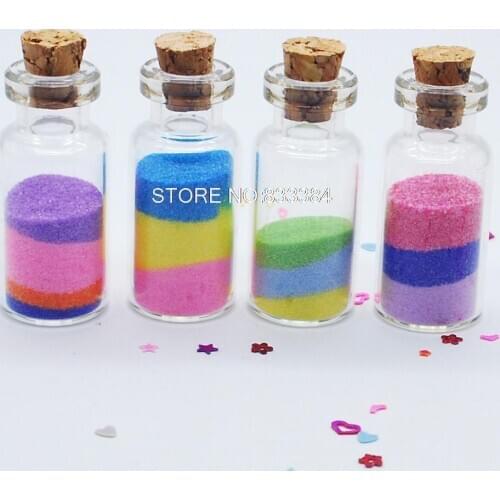HOT SALE!! 24pcs 2ml Vials Clear Glass Bottles with Corks Empty Sample Jars Small for room decor, wedding
