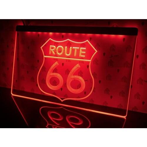 I371 Historic Route 66 Mother Road Led Neon Light Sign