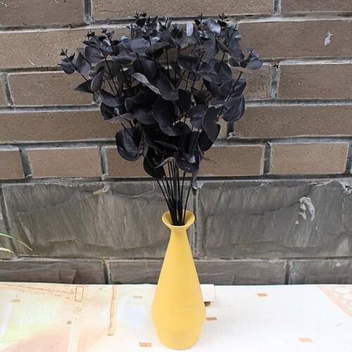 Artificial Eucalyptus Decor Home Silk Simulation 62cm Wedding 1pcs Black Fake