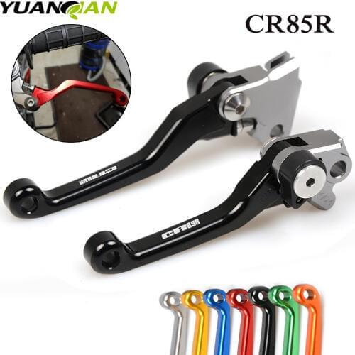 Motocross Pit Dirt Bike Brake Clutch Lever Handle For HONDA CR85R CR 85R 1998-2007 2006 CNC Pivot Brake Clutch Levers CR85R LOGO