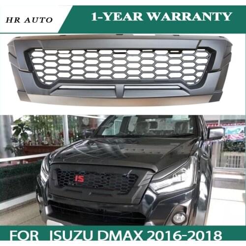 FRONT BUMPER MASK COVER FIT FOR ISUZU DMAX D-MAX 2016-2018 GRILL HIGH QUALITY RACING GRILLE GRILLS