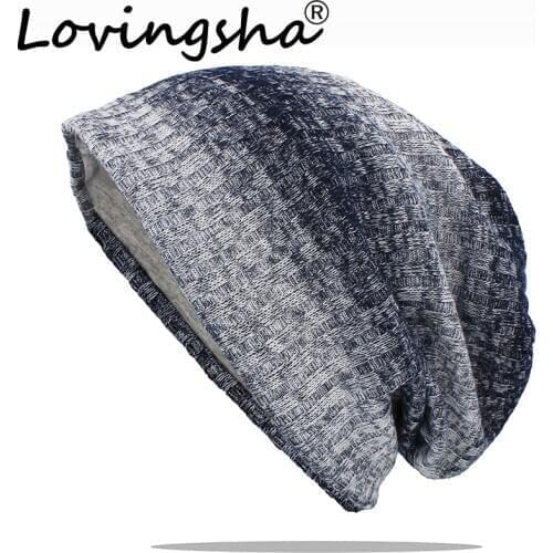 LOVINGSHA Autumn And Winter Hats For Women Knitted Design Ladies Thin Hat Brand Skullies And Beanies Men Hat Unisex HT176