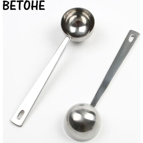 BETOHE Coffee Scoop Stainless Steel Measuring Scoop 1 Cup Ground Coffee Sugar Measuring Scoop 15 ml Tea Scoop