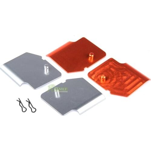 CNC Metal Guard Deflector Set For 1/5 HPI ROVAN KM Baja 5B 5T RC CAR PARTS