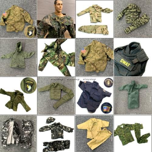 1/6 Scale Soldier Camo Desert Uniforms Jackets Set for US Germany WWII Military 12'' The Ultimate Soldier figure