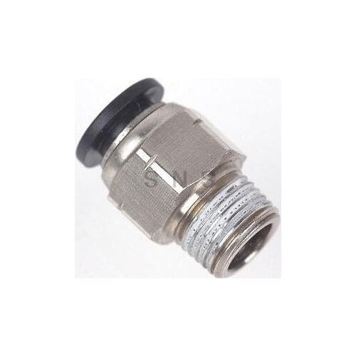 Male Straight Connector Imperial British Standard Tube OD 5/16" to NPT 1/8" 1/4" 3/8" 1/2" Thread Push In To Connect Fitting