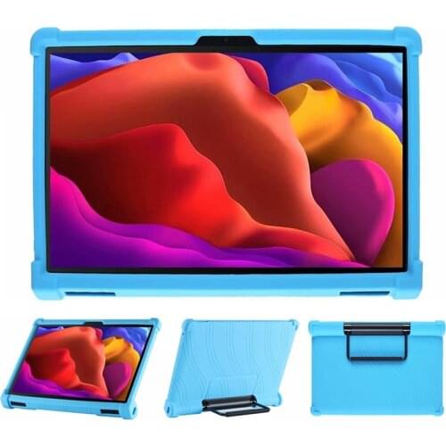 Soft Silicone Case For Lenovo Yoga Pad Pro 13 inch YT-K606F K606 With Bracket Anti-Shock Protective Shell