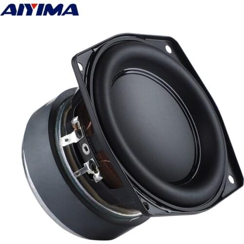 AIYIMA 1Pcs 4 Inch Mid Range Woofer Speaker 4 Ohm 40W Home Theater Audio Low Frequency Loudspeaker Long Stroke Speaker Driver