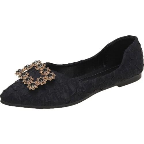 New Spring Women Formal Heels Chunky Office Party Pumps Square Heels Pointed Toe Slip On Shoes