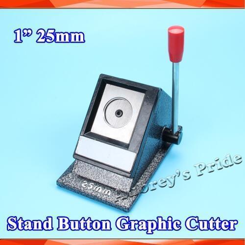 NEW Heavy Duty Manual 1" 25mm Multi Sheets Stand Paper Graphic Punch Die Cutter for Pro Button Maker