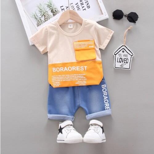 Baby Boy Clothes Summer Children Clothing Cartoon New Kids Cotton Cute Sets Baby Boy Outfit Costumes Baby Clothing Set