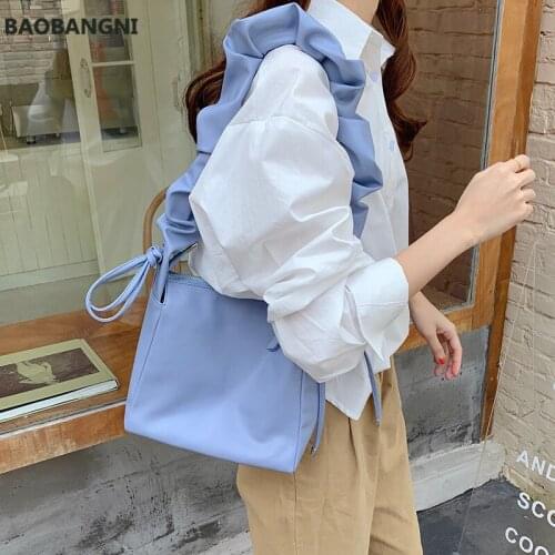 Solid Color Elegant Crossbody Bags for Women Pu Leather Designer Female Ladies Shoulder Bag New Trend Fashion Handbag Retro
