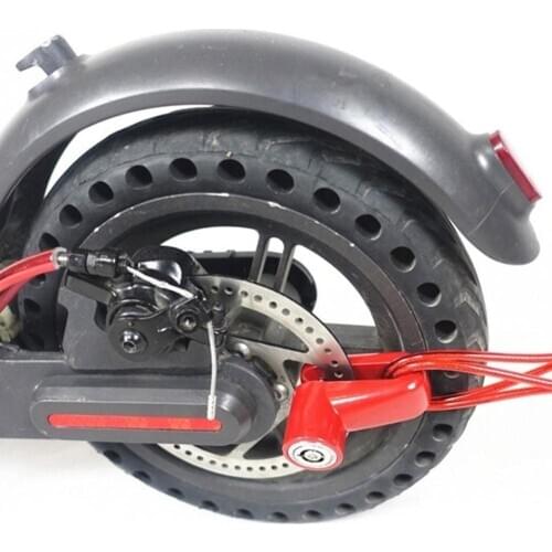 Anti-Theft Disc Brakes Lock with Steel Wire for Xiaomi M365 Electric Scooter Skateboard Wheels Lock Disc Brake Kickscooter
