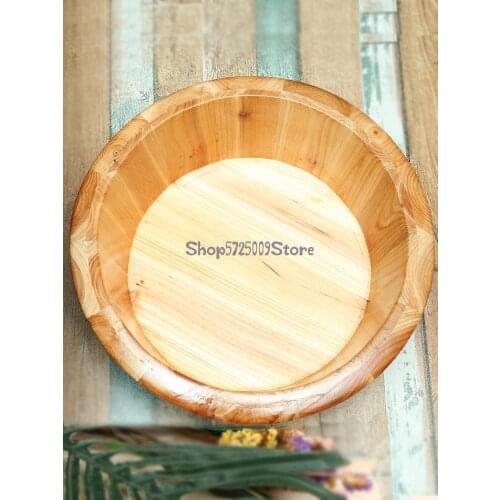 Foot Basin Small Wooden Basin Cedar Solid Wood Foot Bucket Household Mens And Womens Thickened Foot Therapy Special Price Face