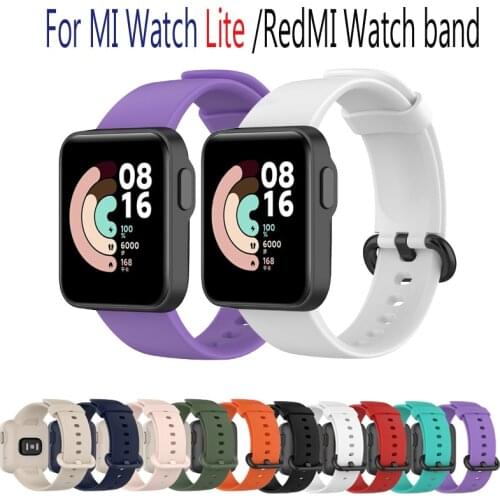 For RedMi Watch Band Silicone Watch Strap For Xiaomi Mi Watch Lite Replacement Sport Bracelet Wristband