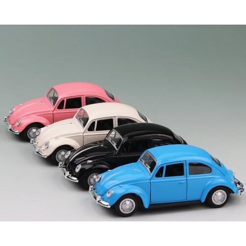 Christmas Toys Diecast 1:36 Scale Alloy Car Model Classic Beetle Simulation Metal Vehicles Children New Gifts Collection Hot Toy