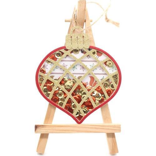 Christmas Shaker Ornament Metal Cutting Dies Stencils for DIY Scrapbooking Decorative Embossing Paper Card Making Craft