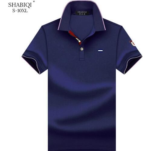 Summer 2020 Brand Polo Shirt Men Casual Short Sleeve Embroidery Polo Shirts for Mens Breathable Plus Size Cotton Polos 6XL-10XL