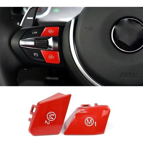 Steering Wheel M1 M2 Mode Switch Button Replace Cover for BMW M2 M3 M4 M5 M6 X5M X6M F87 F80 F82 F83 F10 Car Accessory ABS Blue