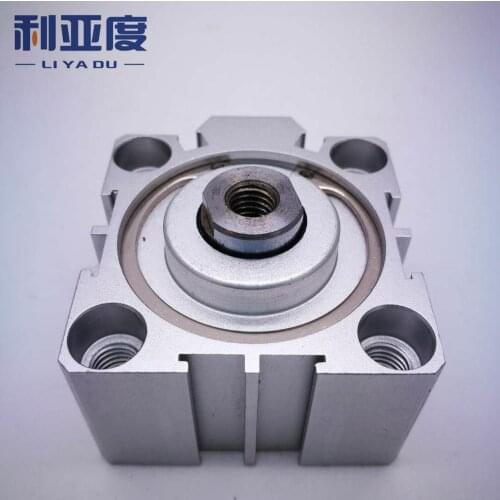 SDA20-60/70/80/90/100 thin cylinder Series 20mm Bore 60mm Stroke Aluminium alloy cylinder External tooth type