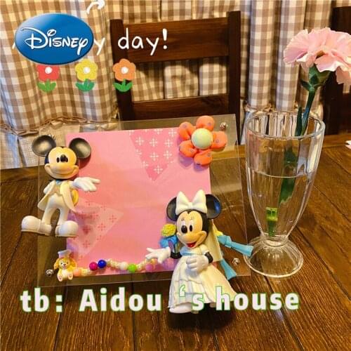 Disney Customized Mickey Minnie Wedding Photo Frame Set-up Photo Frame Love Is Like Picking Up A Shell