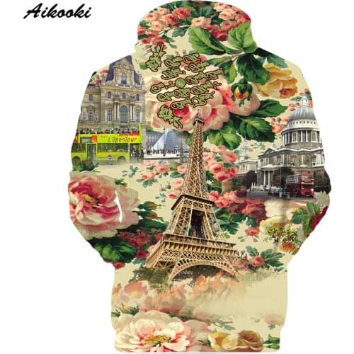 Sidno Paris Eiffel Towe 3D Hoodies Sweatshirts Boy Fashion Brand Desing Hooded France Paris Eiffel Tower Hoodies Polluvers
