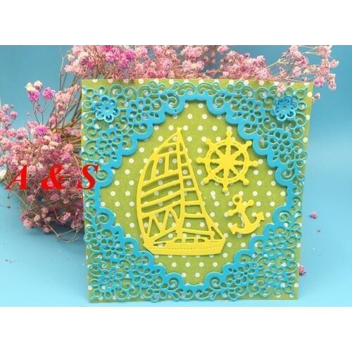 Y434 METAL CUTTING DIES Sailboat Scrapbook card invitation paper craft party decor embossing stencil cutter