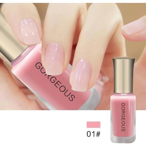 Womens Jelly Color Subtransparent Painted Beauty Nail Art UV Gel Polish Quick Dry DIY Manicure Nail Polish Nail Art Long Lastin