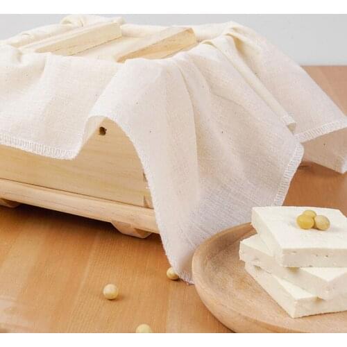 1Pc Cotton Cheese Tofu DIY Cloth Tofu Maker Soy Milk Wine Filter Cloth Kitchen Gadgets Baking Ferment Pastry Tools