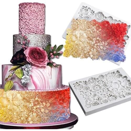1PCS Mold Silicone Fondant Cake Decorating Tools Chocolate Baking Mould 3D Sugarcraft Resin Clay Homemade Bakeware