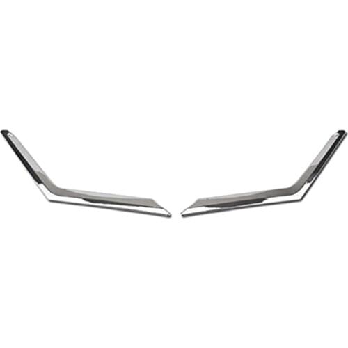 2Pcs Chrome Front Mesh Grille Grill Head Light Cover Trim for Nissan Rogue X-Trail T32 2014 2015 2016