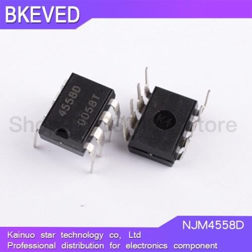 20PCS NJM4558D DIP8 NJM4558 DIP JRC4558D JRC4558 new and original IC
