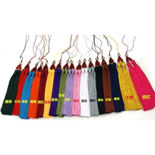 Handmade Tassel Accessories Double headed lotus tassel Curtain Hanging Pieces Craft Supplies Tassel Pendant Decoration Fringe