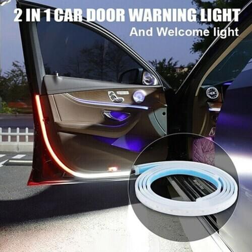 Car Door Deco Light Strips Flashing Light Safety LED Opening Warning Light Strip