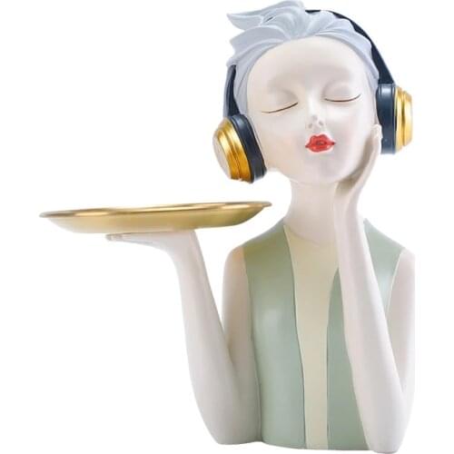 Figurines Statue Sculpture House Living Room Kawaii Home Decor Decorative Modern Simplicity Butterfly Litter Girl Handmade Desk