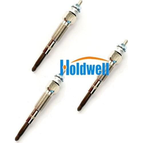 Holdwell 3PCS Glow Plug SBA185366190 for New Holland Tractors 1215 1320 1520 1920 1925 2120
