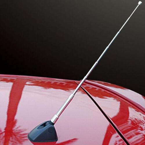 Hypersonic 3 Bases Replaceable Car Aluminum Telescopic Antenna AM FM Radio Antenna Six-section telescopic antenna 150-345mm 6620