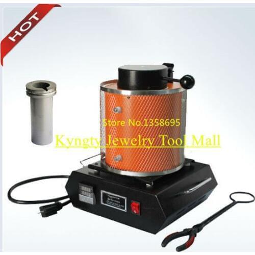 Promotion Mini Melting Furnace with 2 kg capacity Jewelry Melting Furnace Buy one Melting Furnace Get two Crucible
