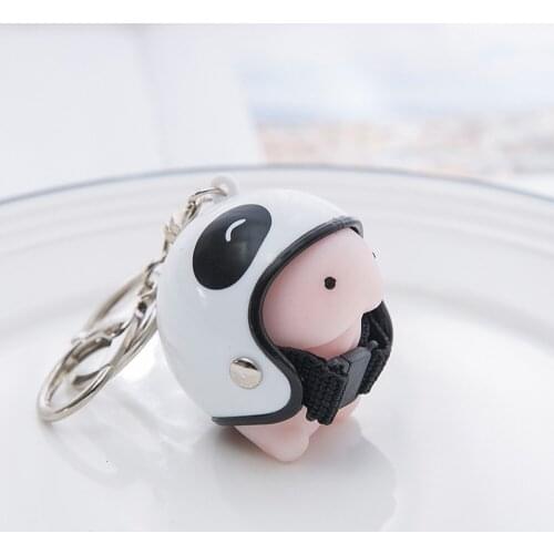 Dingding Squishy Toy Kawaii Mini Helmet Simulation Cute Keychain Squeeze Toy Prank Funny Toy Stress Reliever For Adult Kids Toy