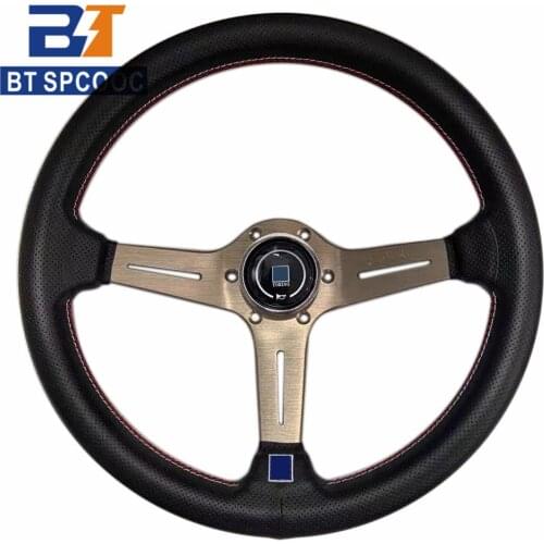N* Car Sport Steering Wheel Many Color Racing Drift 14inch 350mm Steering Wheels With Logo Embroidery Universal Car Steering