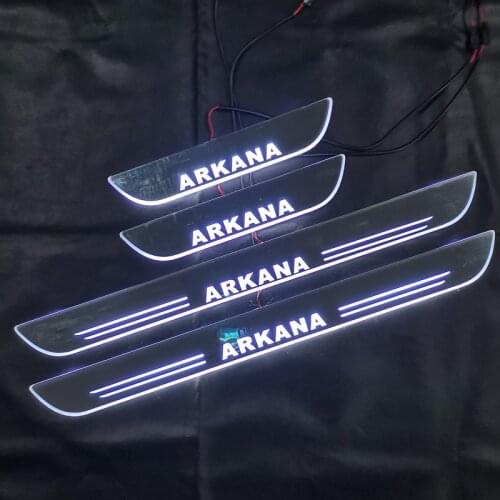 Welcome Pedal Lights For Renault Arkana 2018 2019 2020 2021 Pedal car Door Sill Pathway Lamps led thresholds scuff plates auto