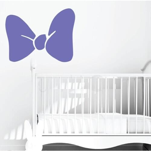 Makeyes Bow Knot Wall Sticker Girls Baby Bedroom Wall Decal Cute Kids Children Gift Bow Huge Vinyl Wall Decals Decoration Q619