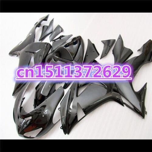 NEW Fairings For KAWASAKI 06-07 NINJA ZX10R 06 07 ZX-10R black full ZX 10R 10 R 2006 2007 Body Fairing Kit D