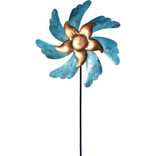 Outdoor Windmill Garden Decoration Iron Windmill Aodnirment Scene Decor Wind Spinners For Garden Lawn Courtyard Decration